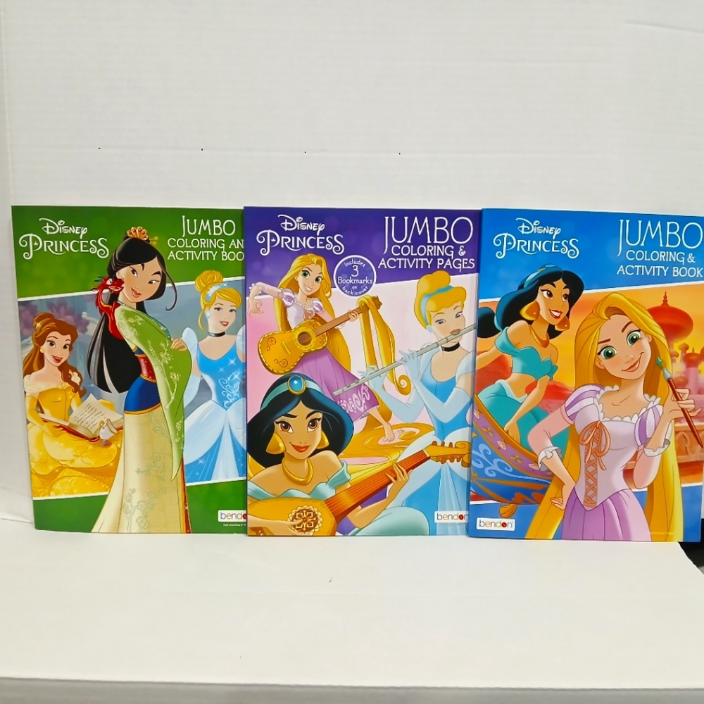 Disney Princess Jumbo Coloring & Activity Book Set